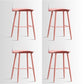 Scandinavian Style Acrylic Bar stool with Square Seat Counter Stool for Kitchen Bar Red Clear 4 Piece Set Counter Stool (24"H) Clearhalo 'Bar Furniture' 'Bar Stools' 'bar_stools' 'furn' 'furn_bar_stools' 'furniture_bar_stools' 'Kitchen & Dining Furniture' 'kitchen&dining_furn' 'kitchen' 'kitchen_furn' Furniture' 4329975