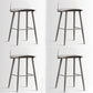 Scandinavian Style Acrylic Bar stool with Square Seat Counter Stool for Kitchen Bar Gray-Clear 4 Piece Set Counter Stool (24"H) Clearhalo 'Bar Furniture' 'Bar Stools' 'bar_stools' 'furn' 'furn_bar_stools' 'furniture_bar_stools' 'Kitchen & Dining Furniture' 'kitchen&dining_furn' 'kitchen' 'kitchen_furn' Furniture' 4329977