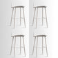 Scandinavian Style Acrylic Bar stool with Square Seat Counter Stool for Kitchen Bar White-Clear 4 Piece Set Bar Stool(30"H) Clearhalo 'Bar Furniture' 'Bar Stools' 'bar_stools' 'furn' 'furn_bar_stools' 'furniture_bar_stools' 'Kitchen & Dining Furniture' 'kitchen&dining_furn' 'kitchen' 'kitchen_furn' Furniture' 4329983