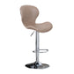 Nordic Indoor Barstool Metal Adjustable Swivel Tall Stool with Upholstered Camel 1 Piece Clearhalo 'Bar Furniture' 'Bar Stools' 'bar_stools' 'furn' 'furn_bar_stools' 'furniture_bar_stools' 'Kitchen & Dining Furniture' 'kitchen&dining_furn' 'kitchen' 'kitchen_furn' Furniture' 4329997