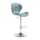 Nordic Indoor Barstool Metal Adjustable Swivel Tall Stool with Upholstered Mint Green 1 Piece Clearhalo 'Bar Furniture' 'Bar Stools' 'bar_stools' 'furn' 'furn_bar_stools' 'furniture_bar_stools' 'Kitchen & Dining Furniture' 'kitchen&dining_furn' 'kitchen' 'kitchen_furn' Furniture' 4330002
