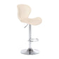 Nordic Indoor Barstool Metal Adjustable Swivel Tall Stool with Upholstered Beige 1 Piece Clearhalo 'Bar Furniture' 'Bar Stools' 'bar_stools' 'furn' 'furn_bar_stools' 'furniture_bar_stools' 'Kitchen & Dining Furniture' 'kitchen&dining_furn' 'kitchen' 'kitchen_furn' Furniture' 4330008