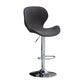 Nordic Indoor Barstool Metal Adjustable Swivel Tall Stool with Upholstered Dark Gray 1 Piece Clearhalo 'Bar Furniture' 'Bar Stools' 'bar_stools' 'furn' 'furn_bar_stools' 'furniture_bar_stools' 'Kitchen & Dining Furniture' 'kitchen&dining_furn' 'kitchen' 'kitchen_furn' Furniture' 4330011