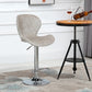 Nordic Indoor Barstool Metal Adjustable Swivel Tall Stool with Upholstered Clearhalo 'Bar Furniture' 'Bar Stools' 'bar_stools' 'furn' 'furn_bar_stools' 'furniture_bar_stools' 'Kitchen & Dining Furniture' 'kitchen&dining_furn' 'kitchen' 'kitchen_furn' Furniture' 4330015