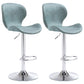 Nordic Indoor Barstool Metal Adjustable Swivel Tall Stool with Upholstered Mint Green 2 Piece Set Clearhalo 'Bar Furniture' 'Bar Stools' 'bar_stools' 'furn' 'furn_bar_stools' 'furniture_bar_stools' 'Kitchen & Dining Furniture' 'kitchen&dining_furn' 'kitchen' 'kitchen_furn' Furniture' 4330026