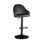 Nordic Metal Swivel Adjustable Barstool Indoor Tall Stool with Upholstered Grey 1 Piece Clearhalo 'Bar Furniture' 'Bar Stools' 'bar_stools' 'furn' 'furn_bar_stools' 'furniture_bar_stools' 'Kitchen & Dining Furniture' 'kitchen&dining_furn' 'kitchen' 'kitchen_furn' Furniture' 4330052