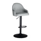 Nordic Metal Swivel Adjustable Barstool Indoor Tall Stool with Upholstered Clearhalo 'Bar Furniture' 'Bar Stools' 'bar_stools' 'furn' 'furn_bar_stools' 'furniture_bar_stools' 'Kitchen & Dining Furniture' 'kitchen&dining_furn' 'kitchen' 'kitchen_furn' Furniture' 4330057