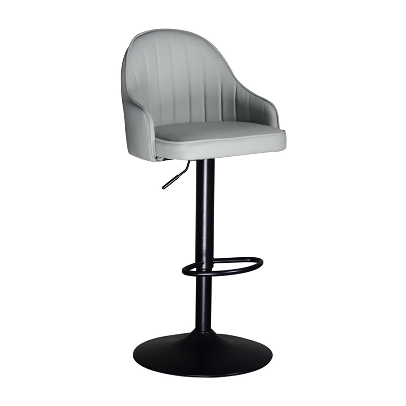 Nordic Metal Swivel Adjustable Barstool Indoor Tall Stool with Upholstered Clearhalo 'Bar Furniture' 'Bar Stools' 'bar_stools' 'furn' 'furn_bar_stools' 'furniture_bar_stools' 'Kitchen & Dining Furniture' 'kitchen&dining_furn' 'kitchen' 'kitchen_furn' Furniture' 4330057