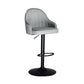 Nordic Metal Swivel Adjustable Barstool Indoor Tall Stool with Upholstered Cream Gray 1 Piece Clearhalo 'Bar Furniture' 'Bar Stools' 'bar_stools' 'furn' 'furn_bar_stools' 'furniture_bar_stools' 'Kitchen & Dining Furniture' 'kitchen&dining_furn' 'kitchen' 'kitchen_furn' Furniture' 4330059