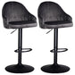 Nordic Metal Swivel Adjustable Barstool Indoor Tall Stool with Upholstered Grey 2 Piece Set Clearhalo 'Bar Furniture' 'Bar Stools' 'bar_stools' 'furn' 'furn_bar_stools' 'furniture_bar_stools' 'Kitchen & Dining Furniture' 'kitchen&dining_furn' 'kitchen' 'kitchen_furn' Furniture' 4330067
