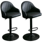 Nordic Metal Swivel Adjustable Barstool Indoor Tall Stool with Upholstered Black 2 Piece Set Clearhalo 'Bar Furniture' 'Bar Stools' 'bar_stools' 'furn' 'furn_bar_stools' 'furniture_bar_stools' 'Kitchen & Dining Furniture' 'kitchen&dining_furn' 'kitchen' 'kitchen_furn' Furniture' 4330071