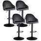 Nordic Metal Swivel Adjustable Barstool Indoor Tall Stool with Upholstered Grey 4 Piece Set Clearhalo 'Bar Furniture' 'Bar Stools' 'bar_stools' 'furn' 'furn_bar_stools' 'furniture_bar_stools' 'Kitchen & Dining Furniture' 'kitchen&dining_furn' 'kitchen' 'kitchen_furn' Furniture' 4330074