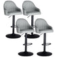 Nordic Metal Swivel Adjustable Barstool Indoor Tall Stool with Upholstered Cream Gray 4 Piece Set Clearhalo 'Bar Furniture' 'Bar Stools' 'bar_stools' 'furn' 'furn_bar_stools' 'furniture_bar_stools' 'Kitchen & Dining Furniture' 'kitchen&dining_furn' 'kitchen' 'kitchen_furn' Furniture' 4330077