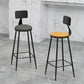 Nordic Iron Low Back Barstool Simple Indoor Tall Stool for Indoor Clearhalo 'Bar Furniture' 'Bar Stools' 'bar_stools' 'furn' 'furn_bar_stools' 'furniture_bar_stools' 'Kitchen & Dining Furniture' 'kitchen&dining_furn' 'kitchen' 'kitchen_furn' Furniture' 4330085