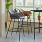 Nordic Iron Low Back Barstool Simple Indoor Tall Stool with Upholstered, 1 Piece Clearhalo 'Bar Furniture' 'Bar Stools' 'bar_stools' 'furn' 'furn_bar_stools' 'furniture_bar_stools' 'Kitchen & Dining Furniture' 'kitchen&dining_furn' 'kitchen' 'kitchen_furn' Furniture' 4330111
