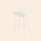 Nordic Iron Low Back Barstool Simple Indoor Tall Stool with Upholstered, 1 Piece White Clearhalo 'Bar Furniture' 'Bar Stools' 'bar_stools' 'furn' 'furn_bar_stools' 'furniture_bar_stools' 'Kitchen & Dining Furniture' 'kitchen&dining_furn' 'kitchen' 'kitchen_furn' Furniture' 4330112