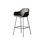 Nordic Iron Low Back Barstool Simple Indoor Tall Stool with Upholstered, 1 Piece Clearhalo 'Bar Furniture' 'Bar Stools' 'bar_stools' 'furn' 'furn_bar_stools' 'furniture_bar_stools' 'Kitchen & Dining Furniture' 'kitchen&dining_furn' 'kitchen' 'kitchen_furn' Furniture' 4330117