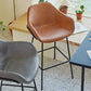 Nordic Iron Low Back Barstool Simple Indoor Tall Stool with Upholstered, 1 Piece Clearhalo 'Bar Furniture' 'Bar Stools' 'bar_stools' 'furn' 'furn_bar_stools' 'furniture_bar_stools' 'Kitchen & Dining Furniture' 'kitchen&dining_furn' 'kitchen' 'kitchen_furn' Furniture' 4330126
