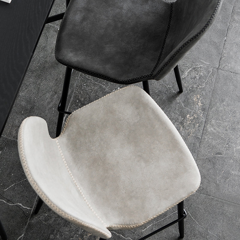 Industrial Leather Distressed Quilted Barstool Low Back Indoor Tall Stool Clearhalo 'Bar Furniture' 'Bar Stools' 'bar_stools' 'furn' 'furn_bar_stools' 'furniture_bar_stools' 'Kitchen & Dining Furniture' 'kitchen&dining_furn' 'kitchen' 'kitchen_furn' Furniture' 4330138