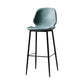 Industrial Leather Distressed Quilted Barstool Low Back Indoor Tall Stool Lake Blue 1 Piece Bar Stool(30"H) Clearhalo 'Bar Furniture' 'Bar Stools' 'bar_stools' 'furn' 'furn_bar_stools' 'furniture_bar_stools' 'Kitchen & Dining Furniture' 'kitchen&dining_furn' 'kitchen' 'kitchen_furn' Furniture' 4330155