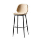 Industrial Leather Distressed Quilted Barstool Low Back Indoor Tall Stool Beige 1 Piece Bar Stool(30"H) Clearhalo 'Bar Furniture' 'Bar Stools' 'bar_stools' 'furn' 'furn_bar_stools' 'furniture_bar_stools' 'Kitchen & Dining Furniture' 'kitchen&dining_furn' 'kitchen' 'kitchen_furn' Furniture' 4330158