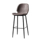 Industrial Leather Distressed Quilted Barstool Low Back Indoor Tall Stool Dark Brown 1 Piece Bar Stool(30"H) Clearhalo 'Bar Furniture' 'Bar Stools' 'bar_stools' 'furn' 'furn_bar_stools' 'furniture_bar_stools' 'Kitchen & Dining Furniture' 'kitchen&dining_furn' 'kitchen' 'kitchen_furn' Furniture' 4330160