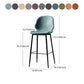 Industrial Leather Distressed Quilted Barstool Low Back Indoor Tall Stool Clearhalo 'Bar Furniture' 'Bar Stools' 'bar_stools' 'furn' 'furn_bar_stools' 'furniture_bar_stools' 'Kitchen & Dining Furniture' 'kitchen&dining_furn' 'kitchen' 'kitchen_furn' Furniture' 4330211