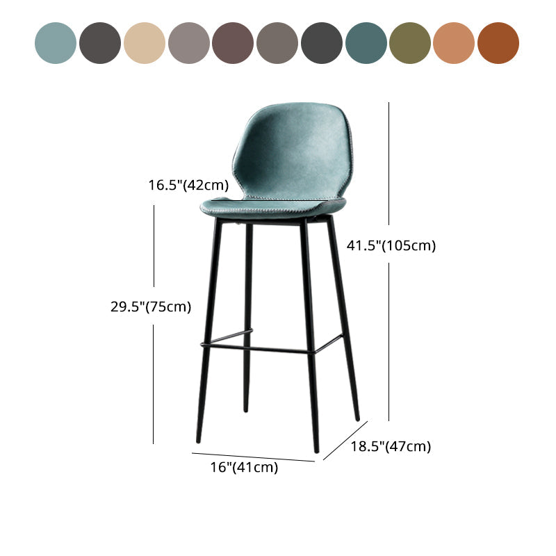 Industrial Leather Distressed Quilted Barstool Low Back Indoor Tall Stool Clearhalo 'Bar Furniture' 'Bar Stools' 'bar_stools' 'furn' 'furn_bar_stools' 'furniture_bar_stools' 'Kitchen & Dining Furniture' 'kitchen&dining_furn' 'kitchen' 'kitchen_furn' Furniture' 4330212