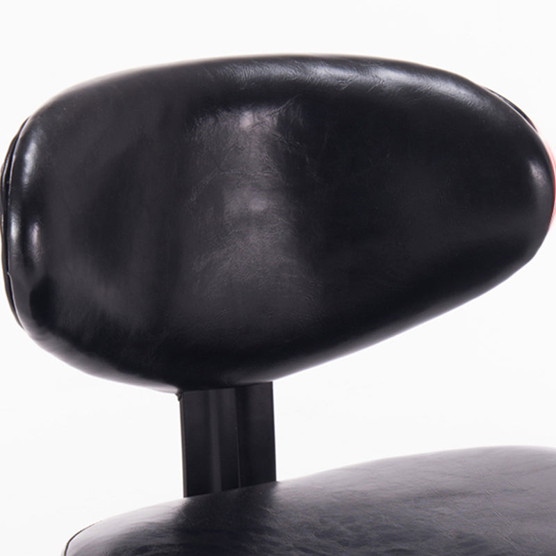 Scandinavian Adjustable Height Leather Counter Stools Swivel Silver Low Back Bar Stools Clearhalo 'Bar Furniture' 'Bar Stools' 'bar_stools' 'furn' 'furn_bar_stools' 'furniture_bar_stools' 'Kitchen & Dining Furniture' 'kitchen&dining_furn' 'kitchen' 'kitchen_furn' Furniture' 4330219