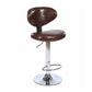 Scandinavian Adjustable Height Leather Counter Stools Swivel Silver Low Back Bar Stools Clearhalo 'Bar Furniture' 'Bar Stools' 'bar_stools' 'furn' 'furn_bar_stools' 'furniture_bar_stools' 'Kitchen & Dining Furniture' 'kitchen&dining_furn' 'kitchen' 'kitchen_furn' Furniture' 4330222