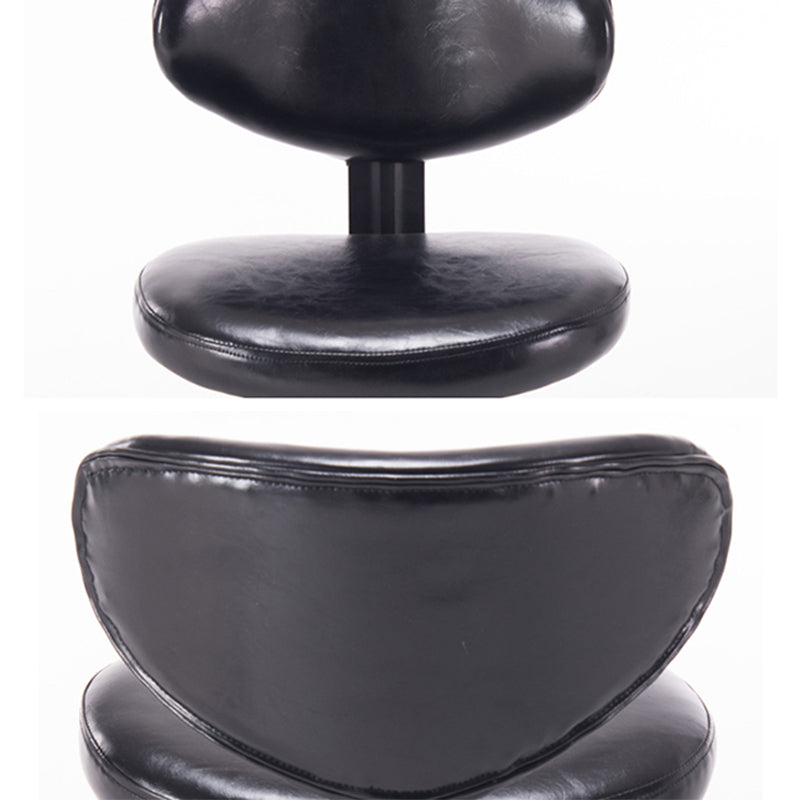 Scandinavian Adjustable Height Leather Counter Stools Swivel Silver Low Back Bar Stools Clearhalo 'Bar Furniture' 'Bar Stools' 'bar_stools' 'furn' 'furn_bar_stools' 'furniture_bar_stools' 'Kitchen & Dining Furniture' 'kitchen&dining_furn' 'kitchen' 'kitchen_furn' Furniture' 4330225