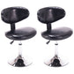 Scandinavian Adjustable Height Leather Counter Stools Swivel Silver Low Back Bar Stools Black 2 Piece Set Clearhalo 'Bar Furniture' 'Bar Stools' 'bar_stools' 'furn' 'furn_bar_stools' 'furniture_bar_stools' 'Kitchen & Dining Furniture' 'kitchen&dining_furn' 'kitchen' 'kitchen_furn' Furniture' 4330237