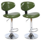 Scandinavian Adjustable Height Leather Counter Stools Swivel Silver Low Back Bar Stools Green 2 Piece Set Clearhalo 'Bar Furniture' 'Bar Stools' 'bar_stools' 'furn' 'furn_bar_stools' 'furniture_bar_stools' 'Kitchen & Dining Furniture' 'kitchen&dining_furn' 'kitchen' 'kitchen_furn' Furniture' 4330239