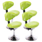 Scandinavian Adjustable Height Leather Counter Stools Swivel Silver Low Back Bar Stools Turquoise 4 Piece Set Clearhalo 'Bar Furniture' 'Bar Stools' 'bar_stools' 'furn' 'furn_bar_stools' 'furniture_bar_stools' 'Kitchen & Dining Furniture' 'kitchen&dining_furn' 'kitchen' 'kitchen_furn' Furniture' 4330242