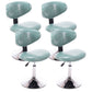 Scandinavian Adjustable Height Leather Counter Stools Swivel Silver Low Back Bar Stools Blue 4 Piece Set Clearhalo 'Bar Furniture' 'Bar Stools' 'bar_stools' 'furn' 'furn_bar_stools' 'furniture_bar_stools' 'Kitchen & Dining Furniture' 'kitchen&dining_furn' 'kitchen' 'kitchen_furn' Furniture' 4330243