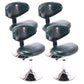 Scandinavian Adjustable Height Leather Counter Stools Swivel Silver Low Back Bar Stools Blackish Green 4 Piece Set Clearhalo 'Bar Furniture' 'Bar Stools' 'bar_stools' 'furn' 'furn_bar_stools' 'furniture_bar_stools' 'Kitchen & Dining Furniture' 'kitchen&dining_furn' 'kitchen' 'kitchen_furn' Furniture' 4330244