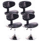 Scandinavian Adjustable Height Leather Counter Stools Swivel Silver Low Back Bar Stools Black 4 Piece Set Clearhalo 'Bar Furniture' 'Bar Stools' 'bar_stools' 'furn' 'furn_bar_stools' 'furniture_bar_stools' 'Kitchen & Dining Furniture' 'kitchen&dining_furn' 'kitchen' 'kitchen_furn' Furniture' 4330246