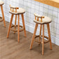 Scandinavian Natural Wood Counter Stools Low Back Bar Stools with Footrest Clearhalo 'Bar Furniture' 'Bar Stools' 'bar_stools' 'furn' 'furn_bar_stools' 'furniture_bar_stools' 'Kitchen & Dining Furniture' 'kitchen&dining_furn' 'kitchen' 'kitchen_furn' Furniture' 4330255