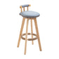 Scandinavian Natural Wood Counter Stools Low Back Bar Stools with Footrest Light Blue 1 Piece Clearhalo 'Bar Furniture' 'Bar Stools' 'bar_stools' 'furn' 'furn_bar_stools' 'furniture_bar_stools' 'Kitchen & Dining Furniture' 'kitchen&dining_furn' 'kitchen' 'kitchen_furn' Furniture' 4330269