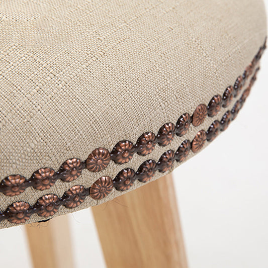 Scandinavian Natural Wood Counter Stools Low Back Bar Stools with Footrest Clearhalo 'Bar Furniture' 'Bar Stools' 'bar_stools' 'furn' 'furn_bar_stools' 'furniture_bar_stools' 'Kitchen & Dining Furniture' 'kitchen&dining_furn' 'kitchen' 'kitchen_furn' Furniture' 4330270