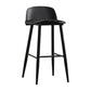 Scandinavian Style Bar-stool with Metal leg Square Seat Counter Stool for Kitchen Bar Black 1 Piece Clearhalo 'Bar Furniture' 'Bar Stools' 'bar_stools' 'furn' 'furn_bar_stools' 'furniture_bar_stools' 'Kitchen & Dining Furniture' 'kitchen&dining_furn' 'kitchen' 'kitchen_furn' Furniture' 4330380