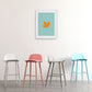 Scandinavian Style Bar-stool with Metal leg Square Seat Counter Stool for Kitchen Bar Clearhalo 'Bar Furniture' 'Bar Stools' 'bar_stools' 'furn' 'furn_bar_stools' 'furniture_bar_stools' 'Kitchen & Dining Furniture' 'kitchen&dining_furn' 'kitchen' 'kitchen_furn' Furniture' 4330381