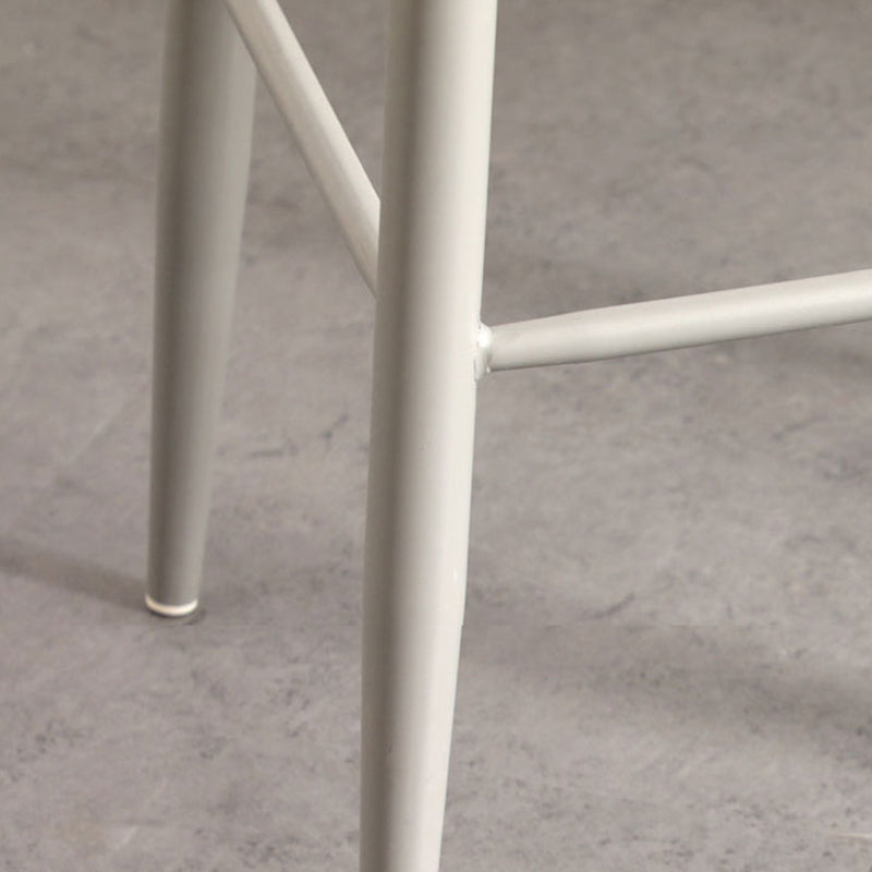 Scandinavian Style Bar-stool with Metal leg Square Seat Counter Stool for Kitchen Bar Clearhalo 'Bar Furniture' 'Bar Stools' 'bar_stools' 'furn' 'furn_bar_stools' 'furniture_bar_stools' 'Kitchen & Dining Furniture' 'kitchen&dining_furn' 'kitchen' 'kitchen_furn' Furniture' 4330391