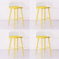 Scandinavian Style Bar-stool with Metal leg Square Seat Counter Stool for Kitchen Bar Beige-Clear 4 Piece Set Clearhalo 'Bar Furniture' 'Bar Stools' 'bar_stools' 'furn' 'furn_bar_stools' 'furniture_bar_stools' 'Kitchen & Dining Furniture' 'kitchen&dining_furn' 'kitchen' 'kitchen_furn' Furniture' 4330418