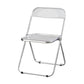 Industrial Design Folding Plastic Side Chairs Open Back Dining Side Chair Clear 1 Piece Clearhalo ' kitchen&dining_furn' 'Dining Chairs' 'Dining Tables & Seating' 'dining_chair' 'furn' 'furn_dining_chair' 'Furniture' 'furniture_dining_chair' 'Kitchen & Dining Furniture' 'kitchen' 4330464