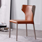 Contemporary Style Wingback Chair Armless Leather Dining Chairs Clearhalo ' kitchen&dining_furn' 'Dining Chairs' 'Dining Tables & Seating' 'dining_chair' 'furn' 'furn_dining_chair' 'Furniture' 'furniture_dining_chair' 'Kitchen & Dining Furniture' 'kitchen' 4330507