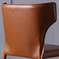 Contemporary Style Wingback Chair Armless Leather Dining Chairs Clearhalo ' kitchen&dining_furn' 'Dining Chairs' 'Dining Tables & Seating' 'dining_chair' 'furn' 'furn_dining_chair' 'Furniture' 'furniture_dining_chair' 'Kitchen & Dining Furniture' 'kitchen' 4330520