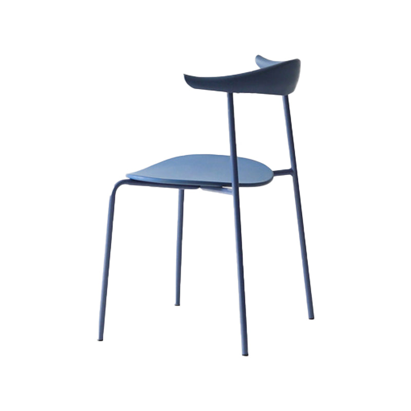 Industrial Open Back Dining Side Chair Matte Finish Armless Dining Side Chairs Clearhalo ' kitchen&dining_furn' 'Dining Chairs' 'Dining Tables & Seating' 'dining_chair' 'furn' 'furn_dining_chair' 'Furniture' 'furniture_dining_chair' 'Kitchen & Dining Furniture' 'kitchen' 4330530