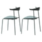 Industrial Open Back Dining Side Chair Matte Finish Armless Dining Side Chairs Light Army Green 2 Piece Set Clearhalo ' kitchen&dining_furn' 'Dining Chairs' 'Dining Tables & Seating' 'dining_chair' 'furn' 'furn_dining_chair' 'Furniture' 'furniture_dining_chair' 'Kitchen & Dining Furniture' 'kitchen' 4330536
