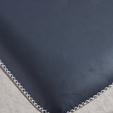 Contemporary Style Armless Wingback Chair Leather Dining Chairs Clearhalo ' kitchen&dining_furn' 'Dining Chairs' 'Dining Tables & Seating' 'dining_chair' 'furn' 'furn_dining_chair' 'Furniture' 'furniture_dining_chair' 'Kitchen & Dining Furniture' 'kitchen' 4330569